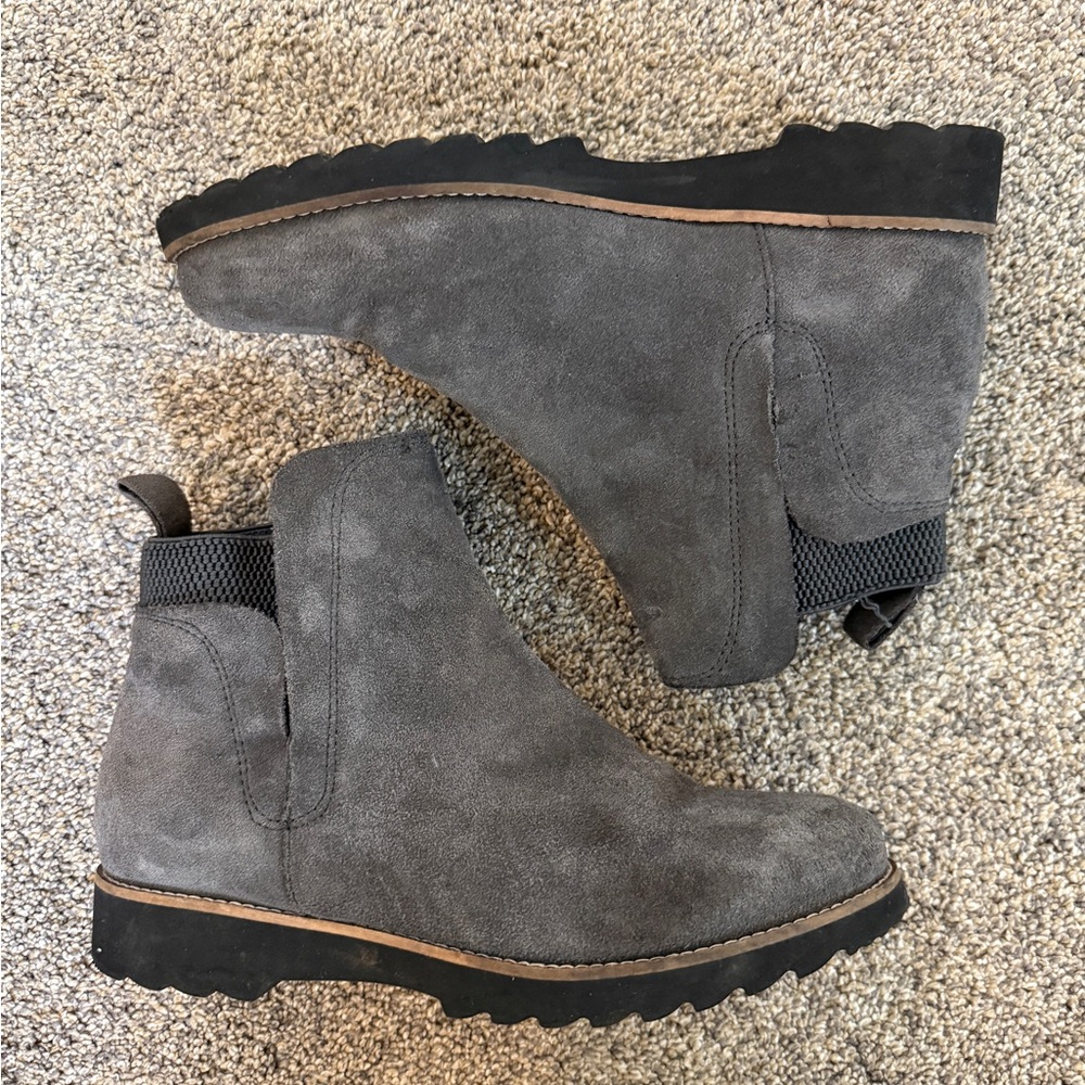 Blondo Gray Waterproof Suede Boots
